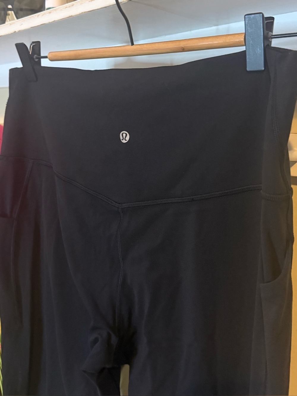 Lululemon Black Align Size 14 Leggings High Waist with Pockets 🔥 Like New
